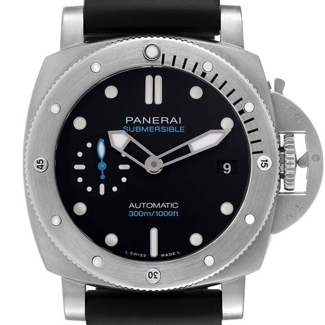 panerai luminor submersible black dial.